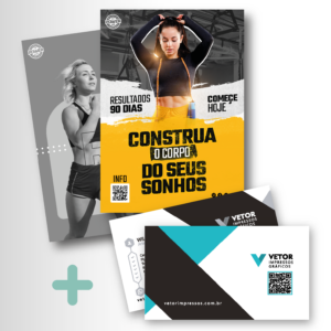 promoção cartão de visitas mais panfletos