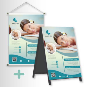 cavalete com banner kit promocional
