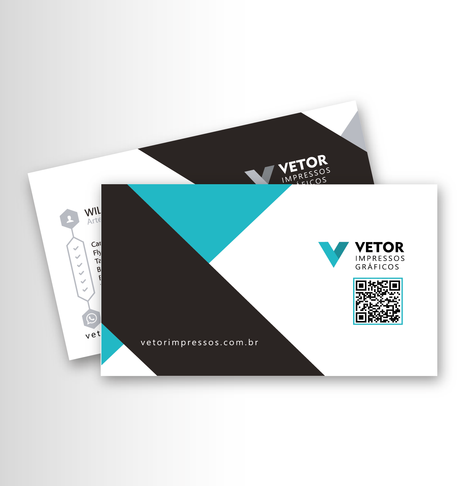 Cartão de Visitas 4x1